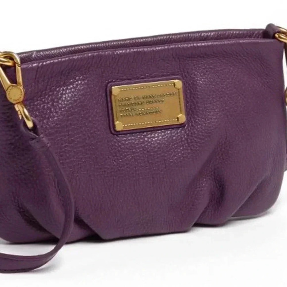 Marc  by Marc Jacobs | Purple Leather Percy Bag Bag with Antique gold hardware - Picture 1 of 16